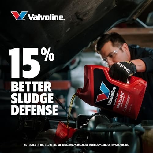 High Mileage Motor Oil 10W30 Synthetic Blend 5 Quart Bottle For Car Truck Engine
