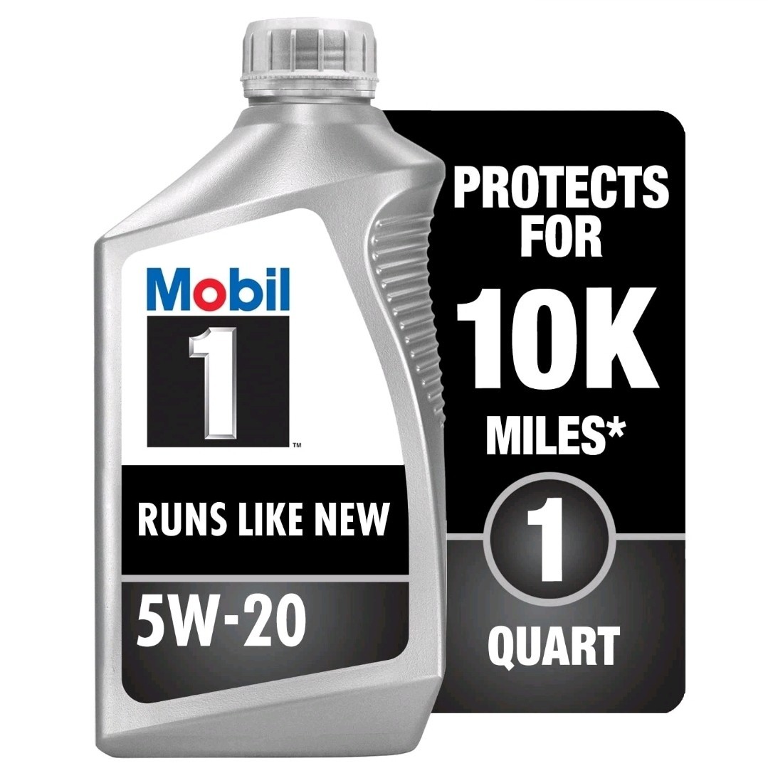 Mobil 1 Advanced Full Synthetic Motor Oil 5W20, 6Pack of 1 quarts