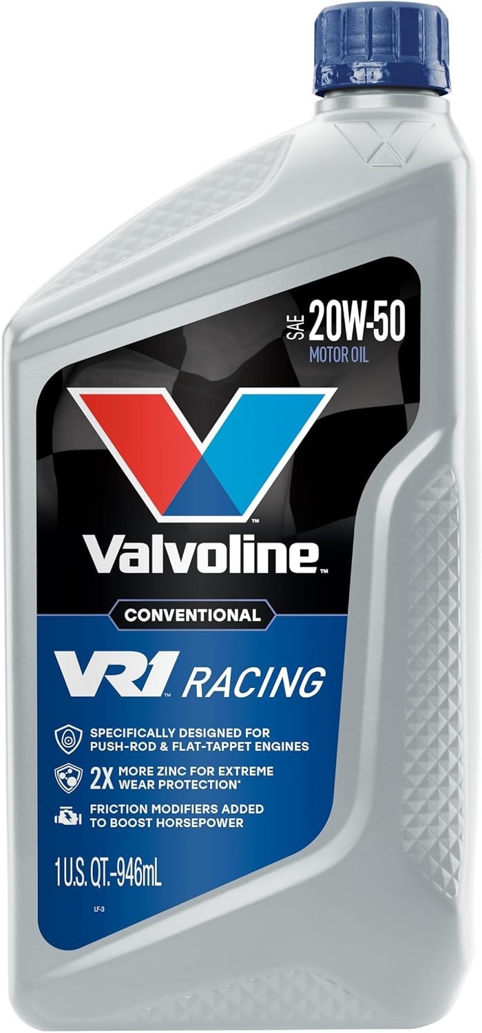 VR1 Racing High Zinc Oil 20W-50 – Case of 6 Quarts