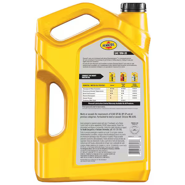 SAE 10W-30 Motor Oil 5 qt.