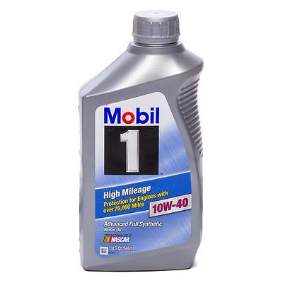 Mobil 1 MOB103536-1, One 10W40 High Mileage Oil 1 Qt Performance Racing Parts