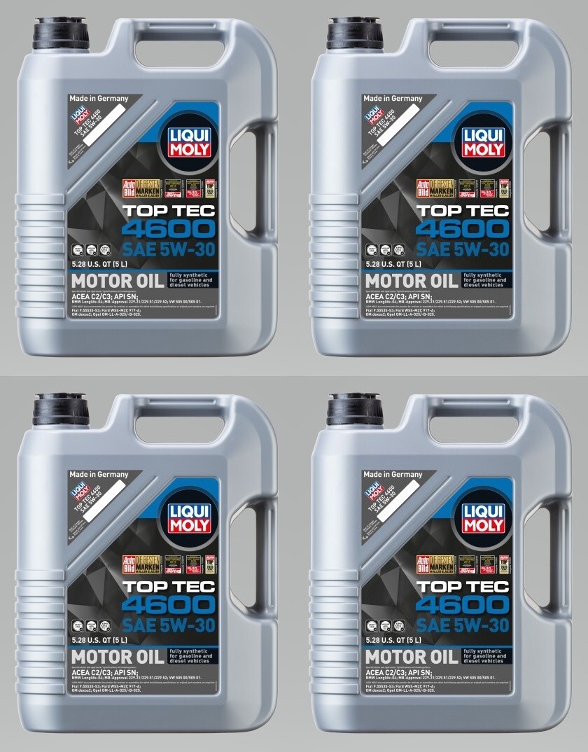 Liqui Moly Top Tec 4600 5W-30 Modern Motor Oil Synthetic Technology of 4 5L