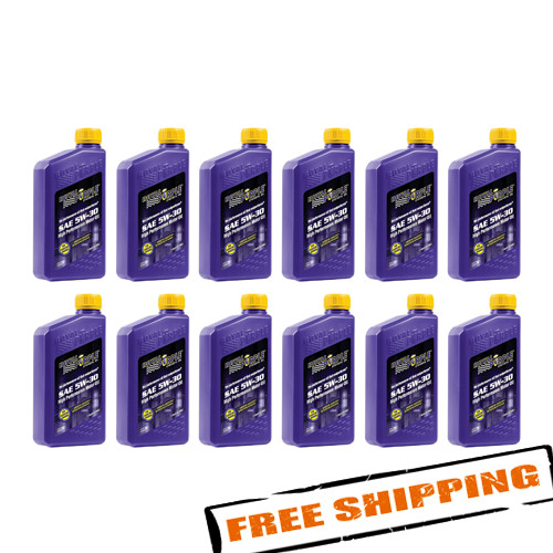 Royal Purple 01530 Multi-Grade SAE 5W-30 Synthetic Motor Oil – 12 Quarts