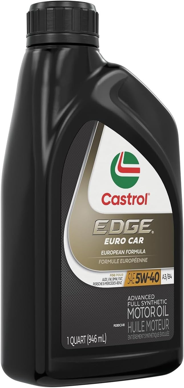 Quality EDGE Euro 5W-40 Advanced Motor Oil, 6 Bottles – For Optimal Engine Life