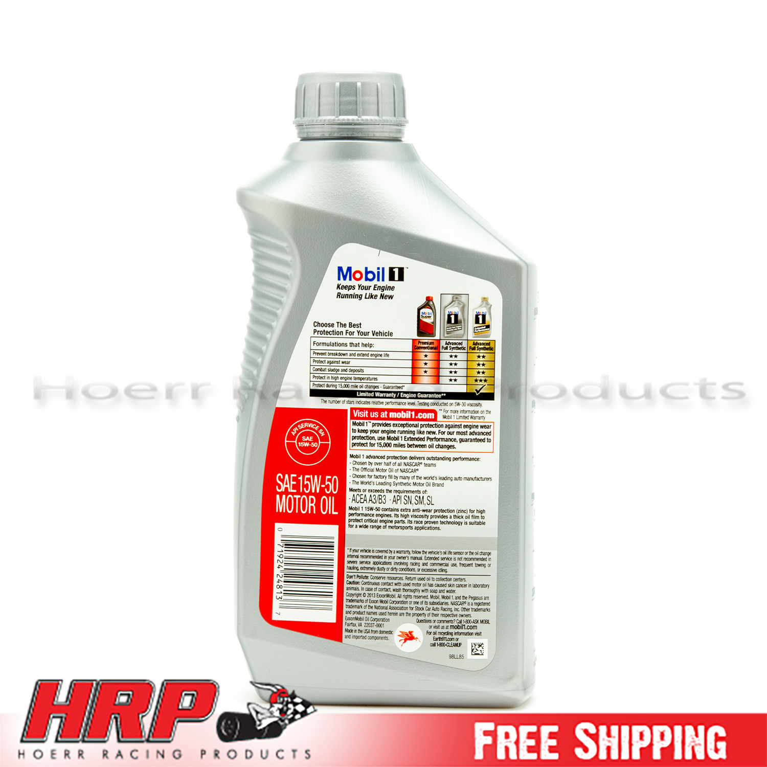 Mobil 1 15W-50 Synthetic Motor Oil – 1 Quart