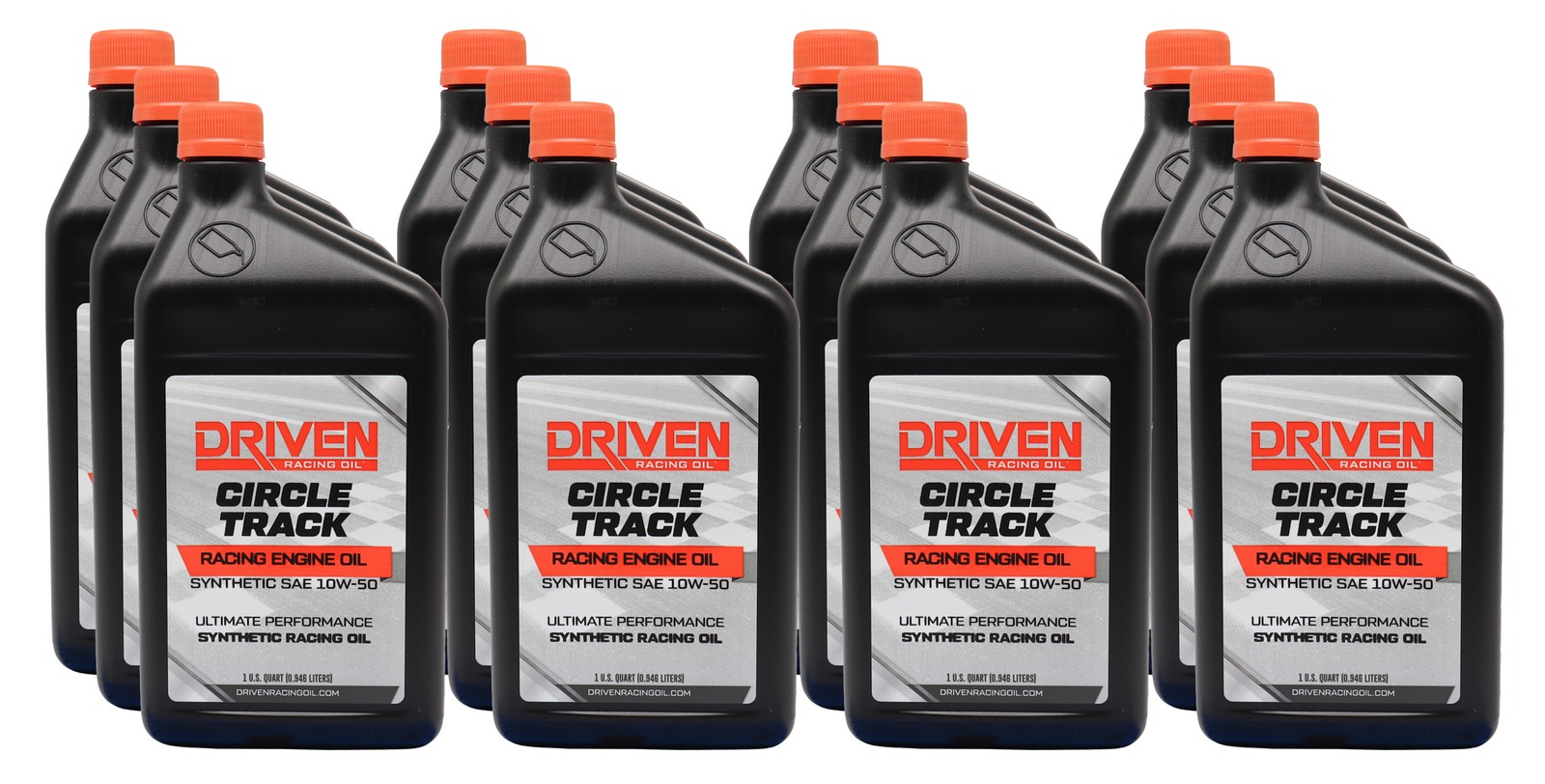 Driven Racing Oil JGP26156-12 Circle Track 10W50 Synthetic Motor Oil Case of 12