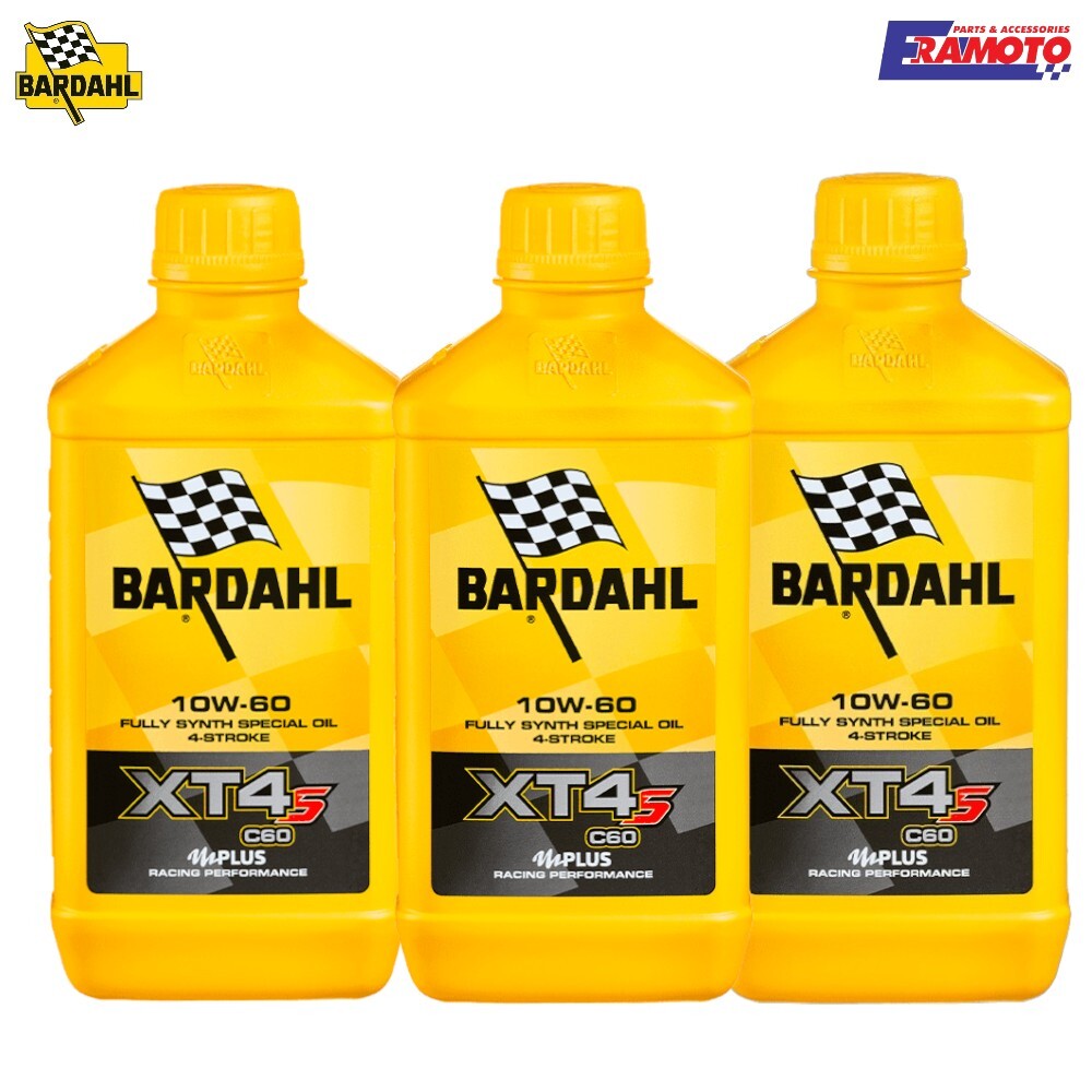 BARDAHL 3 L Oil XT4-S C60 10W60 Lubricant Motorcycle 4 Times 100% Synthetic