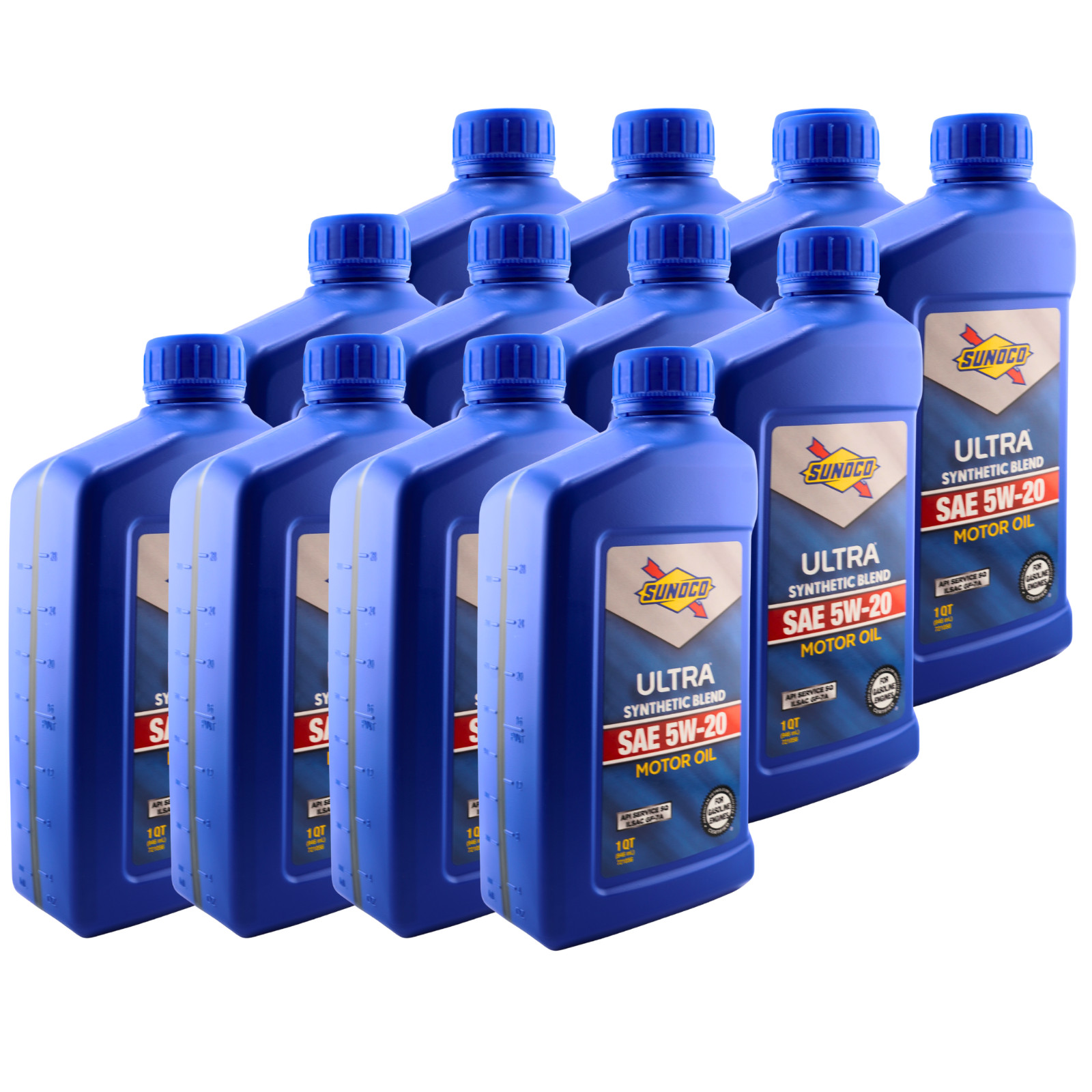 SUNOCO 721056 (7473) Ultra Synthetic Blend 5W-20 Motor Oil, 1 Quart (Case of 12)