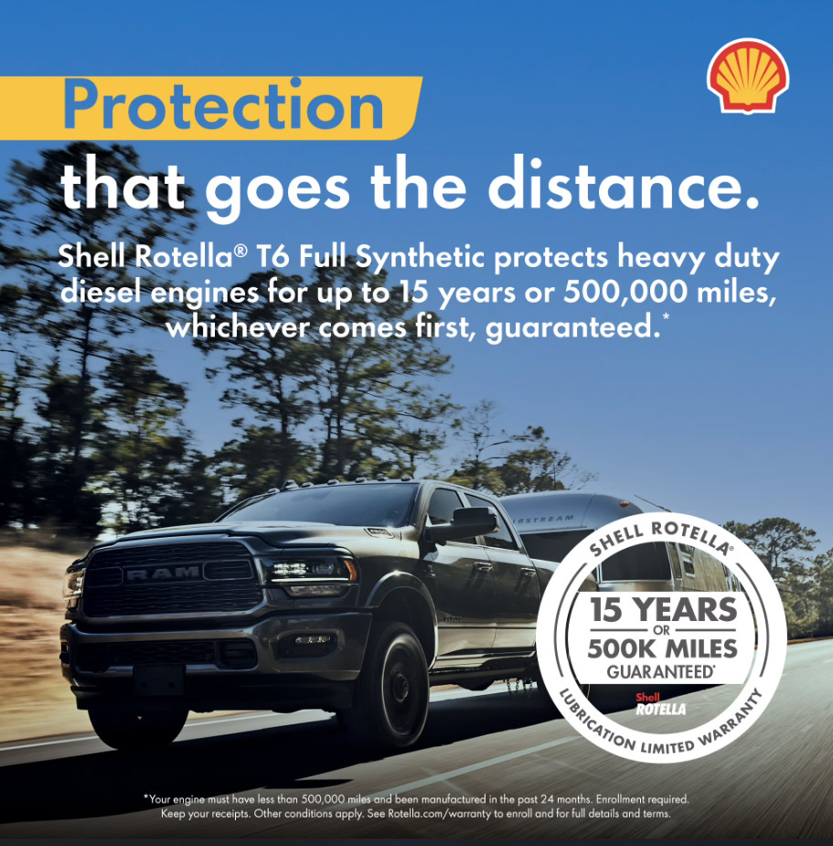 Shell Rotella T6 Full Synthetic 10W-30 Diesel Engine Oil, 1 Gallon