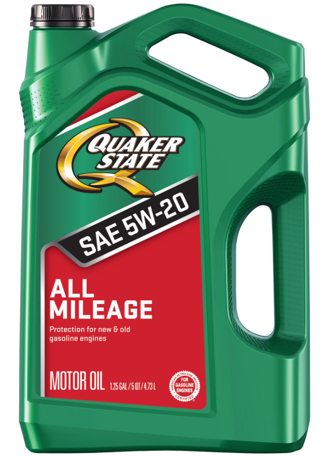 (2 pack) Quaker State All Mileage 5W-20 Motor Oil, 5 Quart