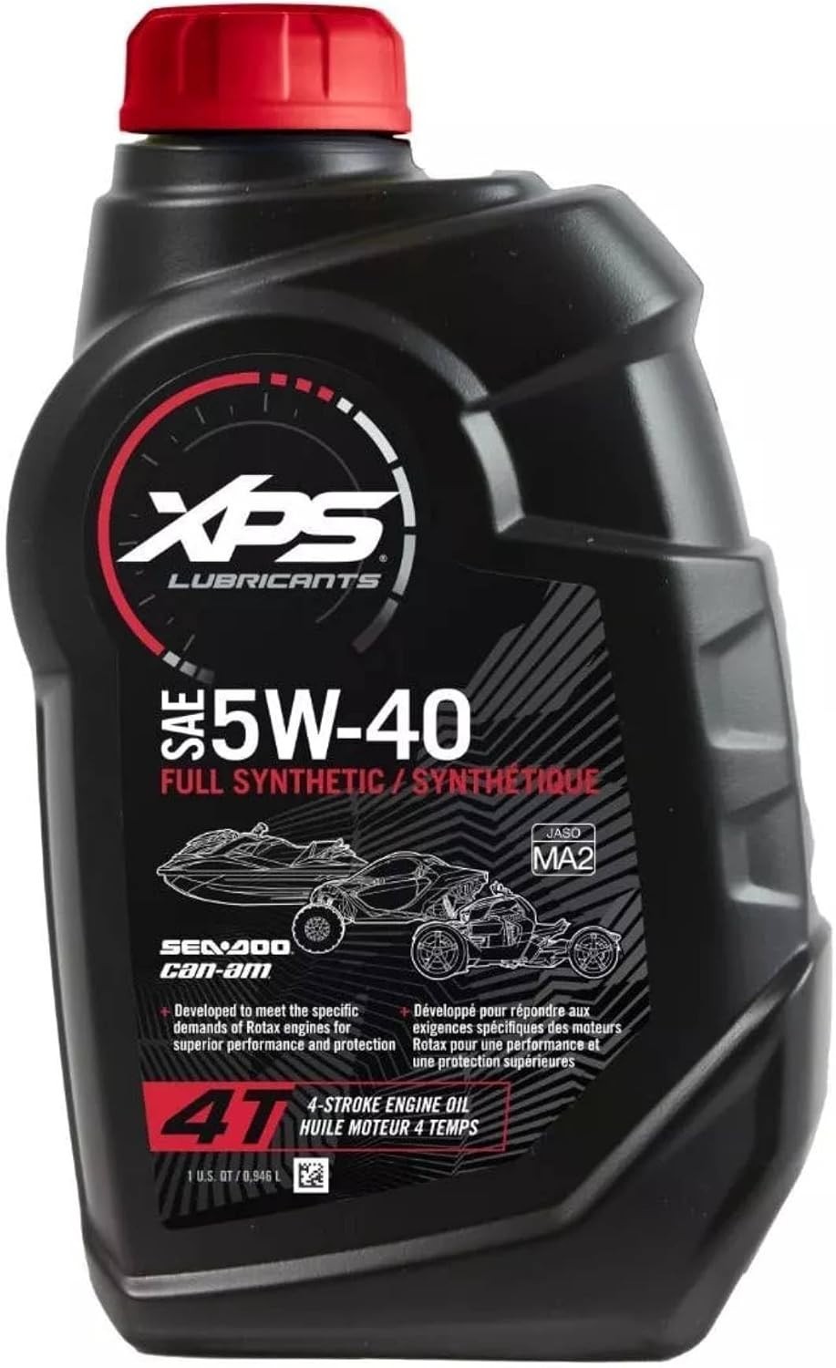 BRP XPS 4T 5W-40 Synthetic Oil – 32 Fl Oz for Robust Engine Protection