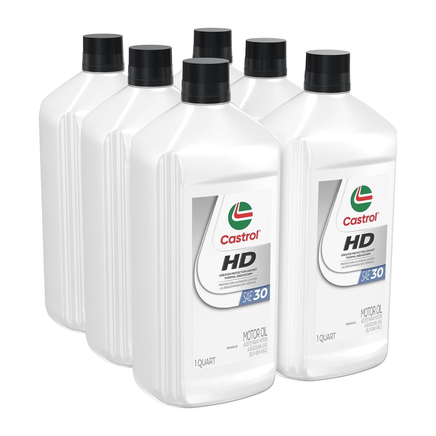 High-Performance HD-30 Motor Oil, 1 Quart, Pack of 6 – Engine Lubricant, SAE 30