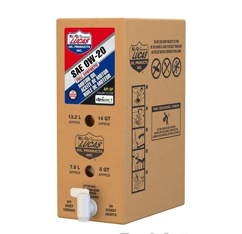 SALE- LUCAS OIL 18003 Full Synthetic Motor Oil SAE 0W-20; 6 Gallon