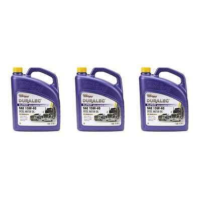 Royal Purple 43154, Set of 3 Duralec Super 15W40 Oil Case 3X1 Gallon Performance