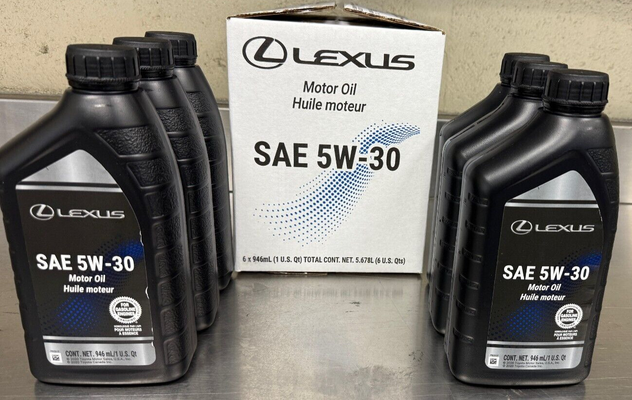 TOYOTA/LEXUS 5W-30 CASE OF 6 QUARTS 00279-1QT5LX
