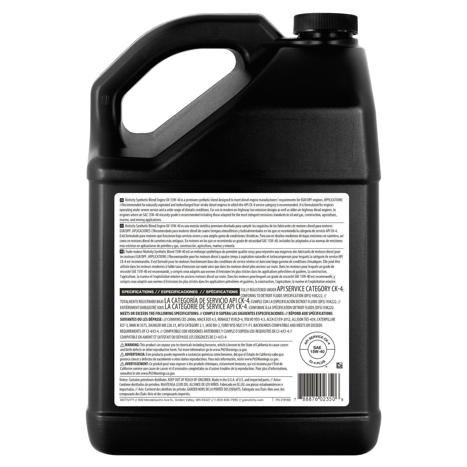 Motivity 15W40 Oil Change Kit For Ford 6.7L Powerstroke 2011-2025 – 3 Gallons
