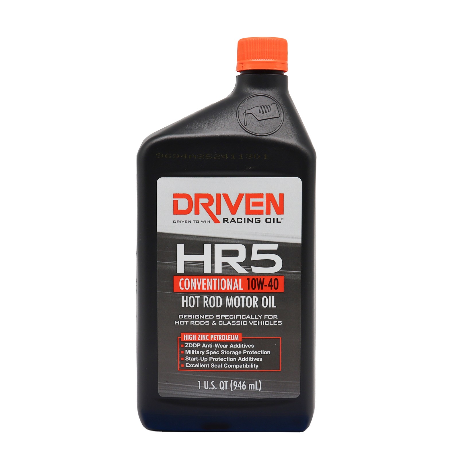 Driven Racing Oil HR5 10W40 Petroleum Oil 1 Qt Conventional Motor Oil