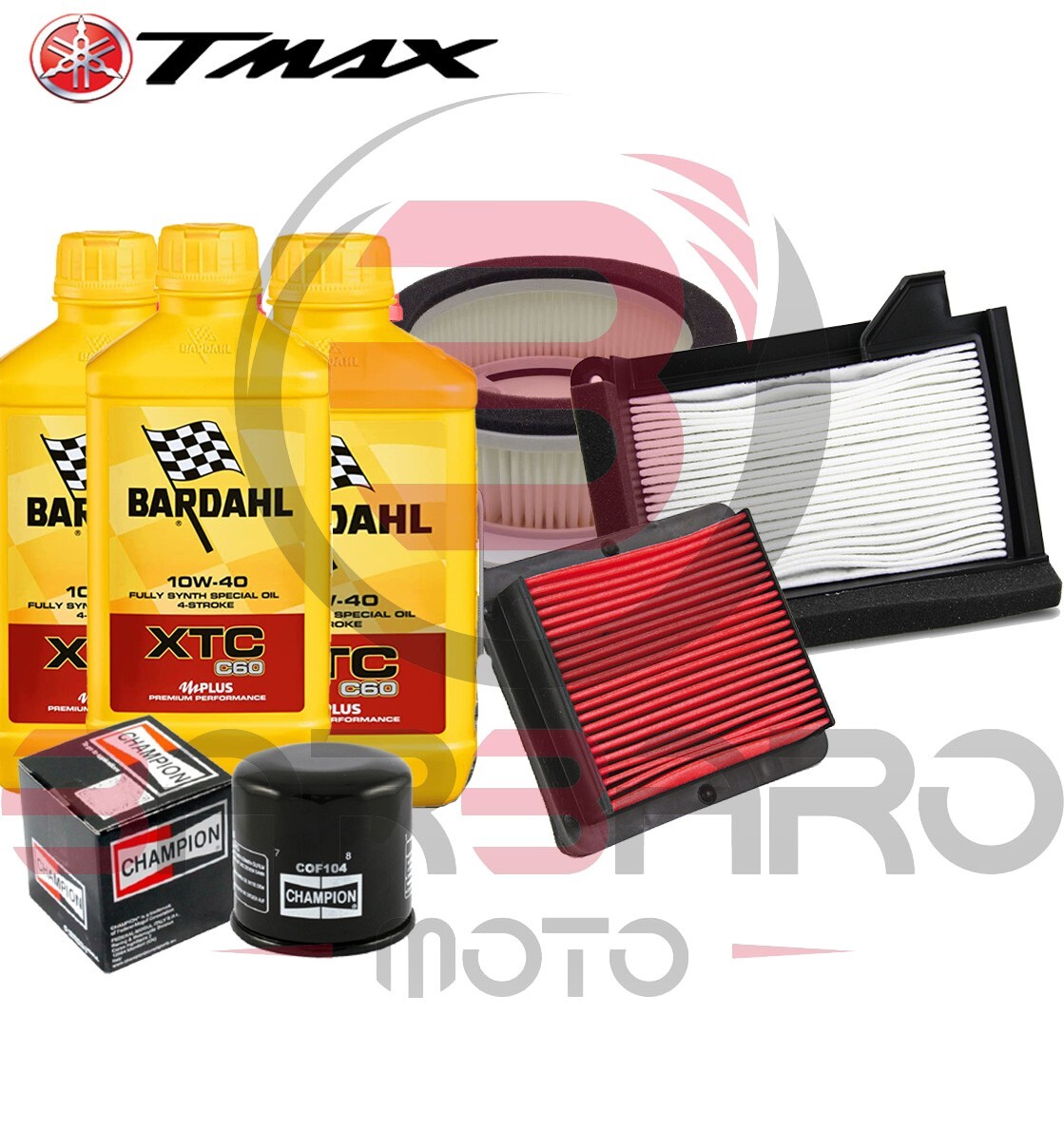 Yamaha TMAX 560 2022 2023 2024 Bardahl XTC 10W40 Oil + Filters T-MAX