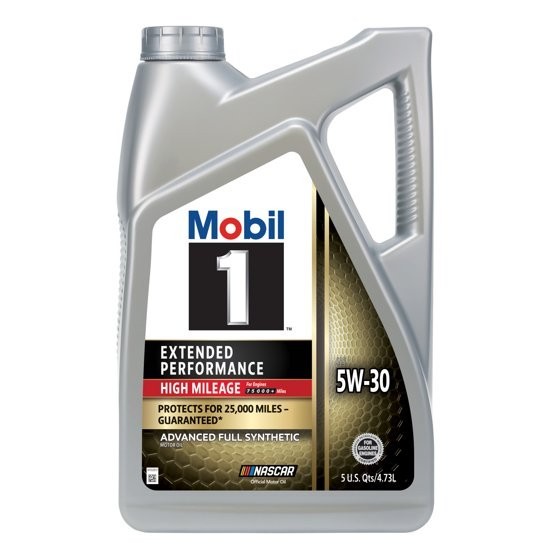 2 Pack, Mobil 1 Extended Performance High Mileage Full Synthetic Motor Oil 5W-30