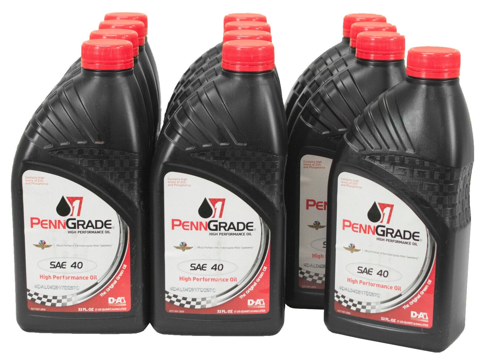 Penngrade 71406 High Performance Motor Oil SAE 40, 1 Quart – Set of 12