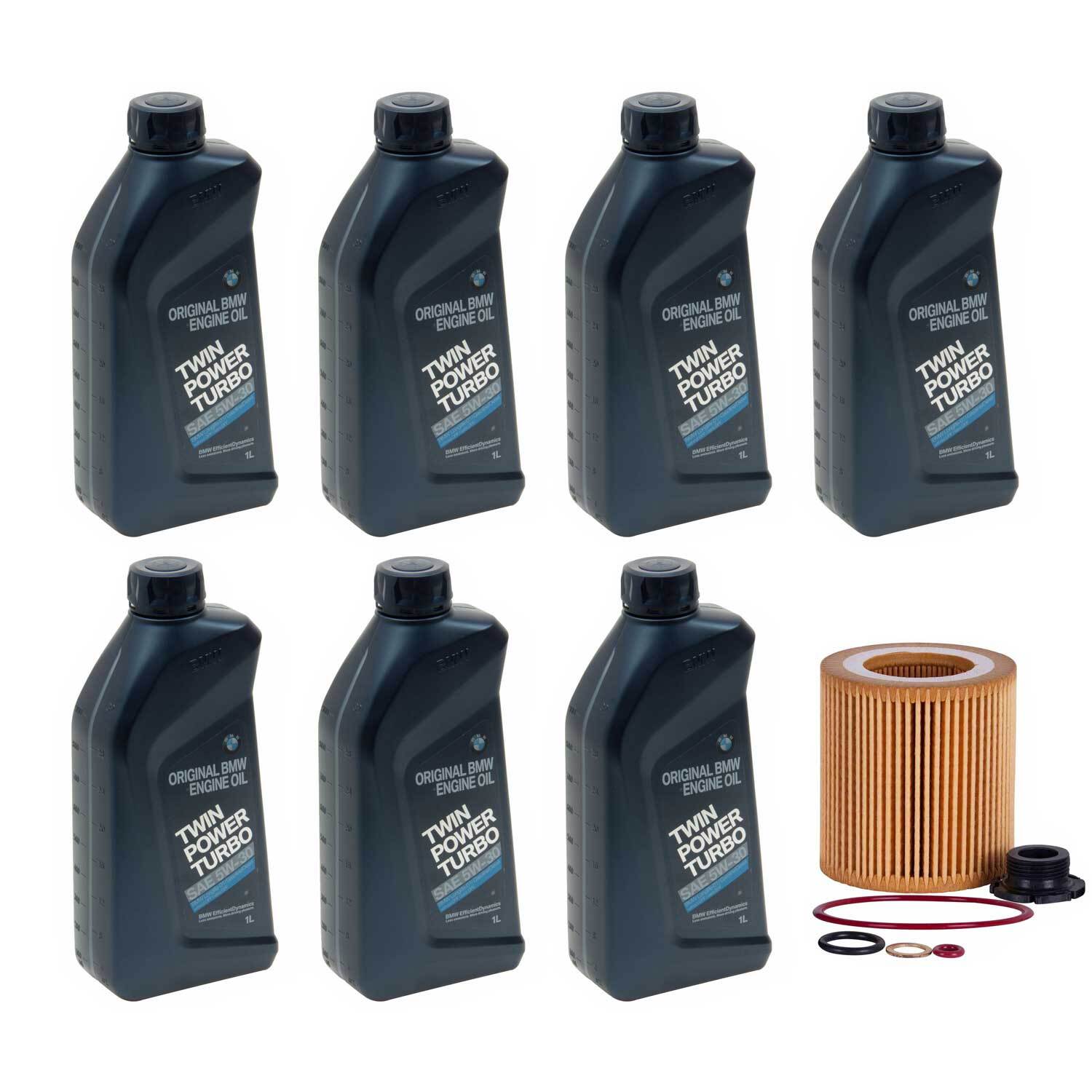 Genuine Synthetic 5W30 7L Motor Oil & Oil Filter For BMW E82 E88 E92 E93