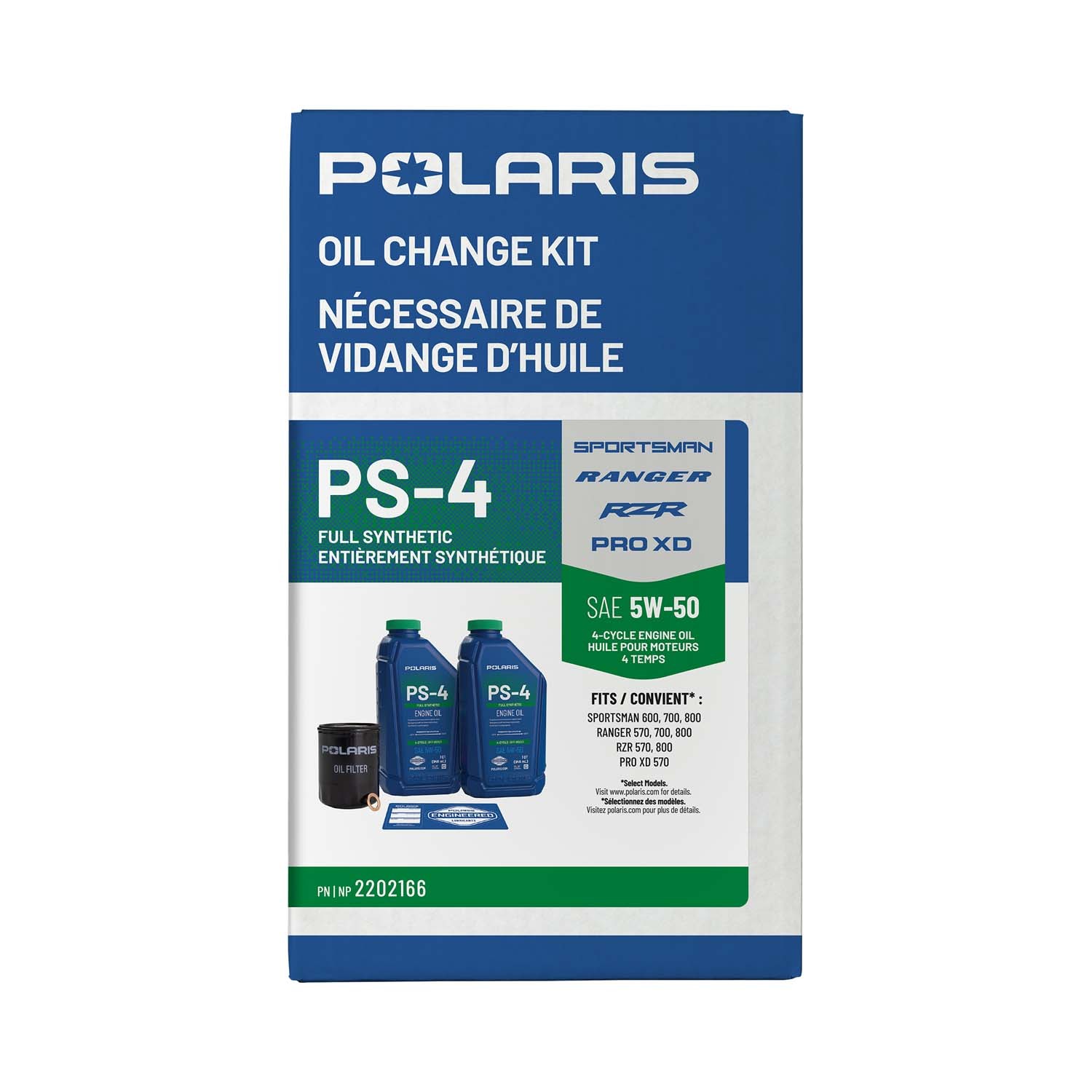 Polaris Full Synthetic Oil Change Kit, 2202166