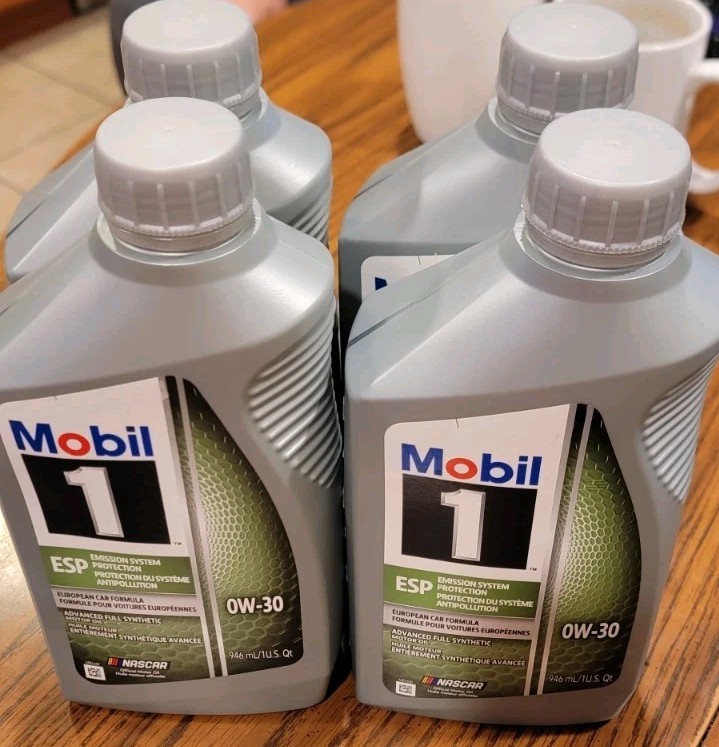 Mobil 1 Full Synthetic Motor Oil AFE ESP OW-30 4 Quarts
