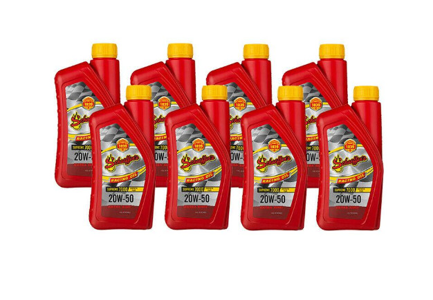 8-Quarts Schaeffers 20W-50 Racing Oil Synthetic Plus Micron Moly Extra Zinc 705