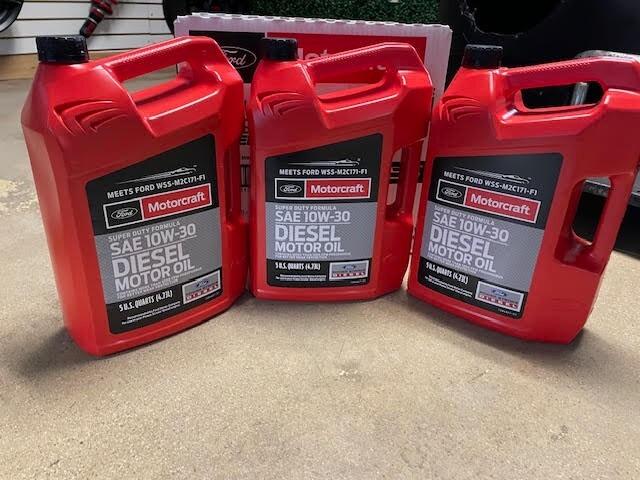 3 Pack Super Duty Diesel SAE 10W-30 Engine Motor Oil Motorcraft WSS-M2C171-F1