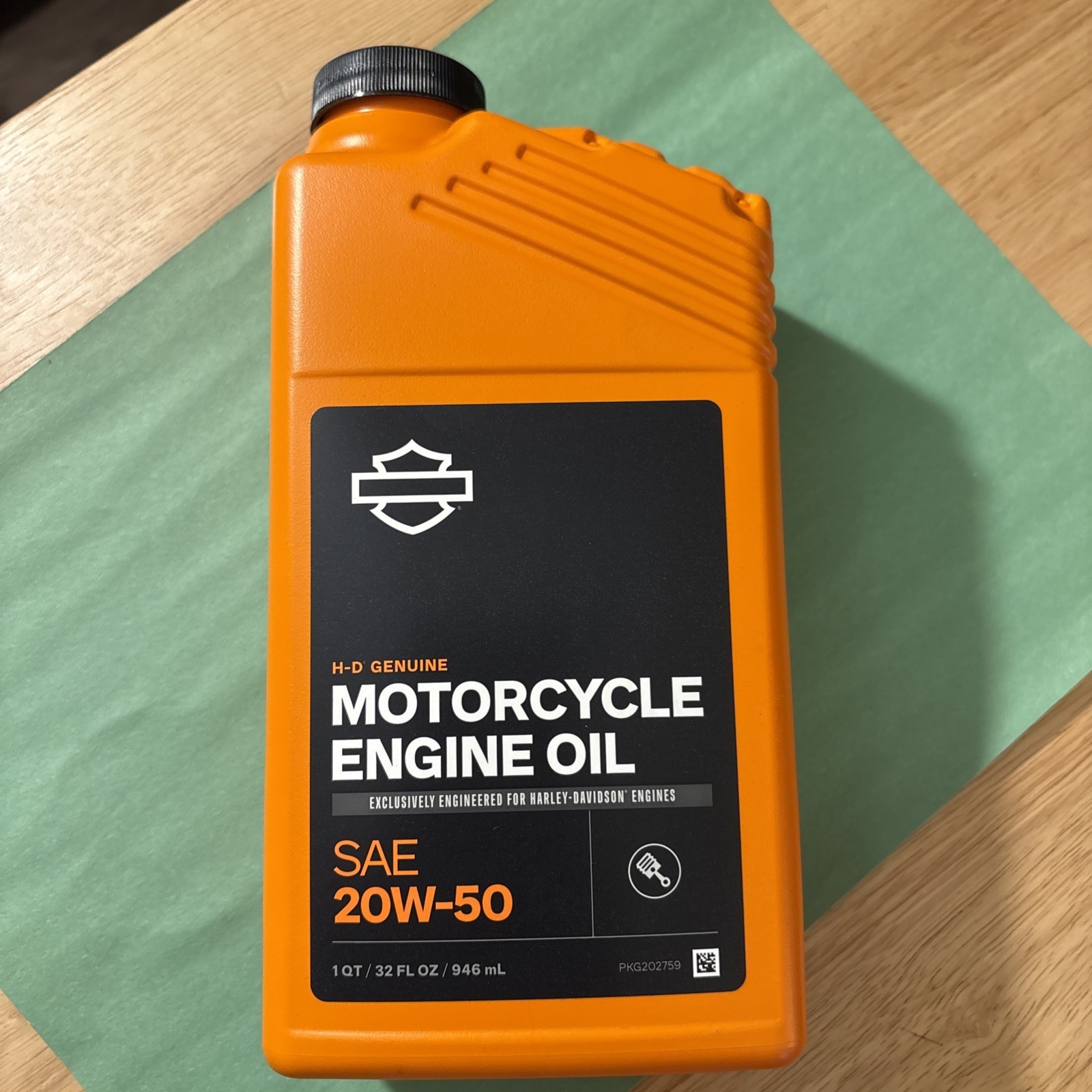 Harley-Davidson SAE 20w-50 Motorcycle Engine Oil 1 Quart 62600007 NEW