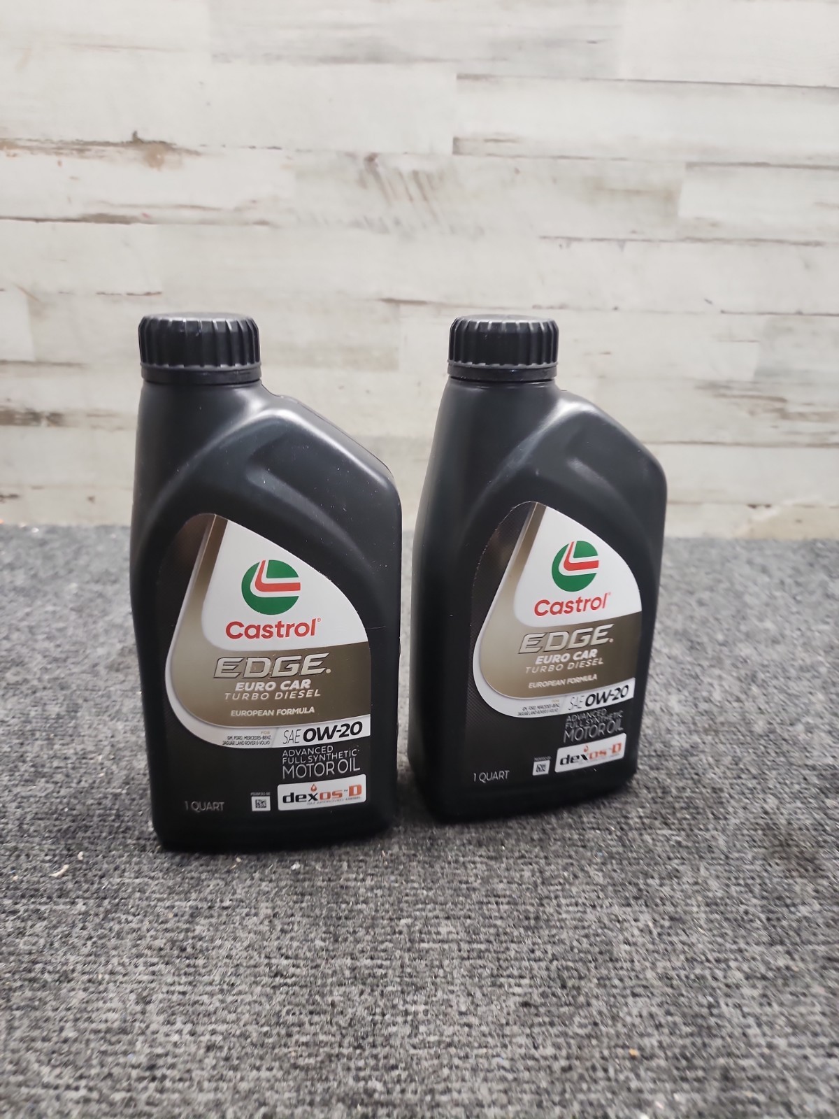 2 Pack Castrol EDGE 0W-20 Full Synthetic Motor Oil 1 Qt Advanced Protection