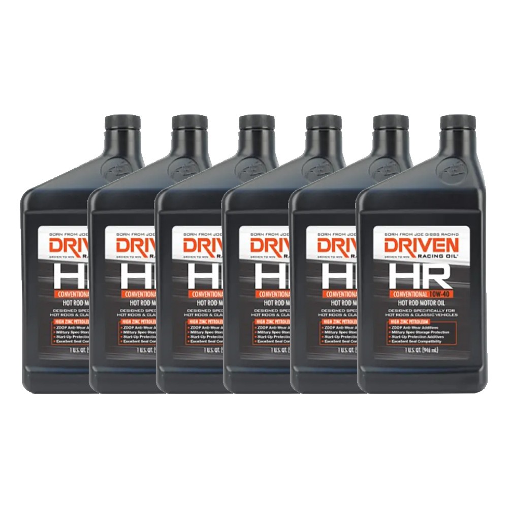 Driven Racing Oil 03806 HR5 Conventional 10W40, 1 Quart Oil – 6 Pack