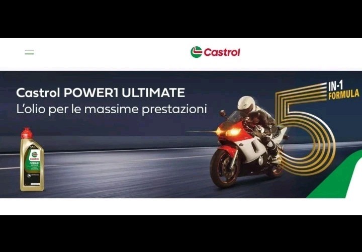 1LT ENGINE OIL MOTORCYCLE CASTROL POWER 1 RACING 2T 100% SYNTHETIC