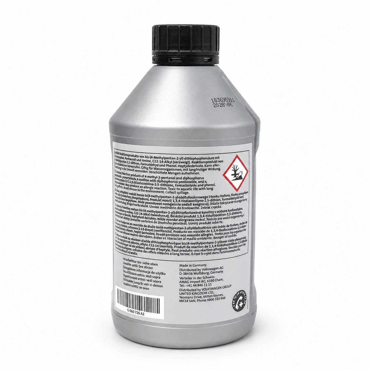 3 x Liter Original VW Audi Manual Transmission Gear Oil G060726A2 SAE 75W