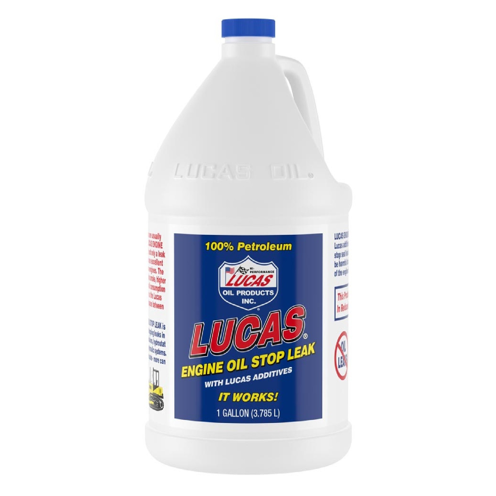 Lucas Oil Pure Petroleum Engine Oil Stop Leak 1 Gallon Bottle Single 10279