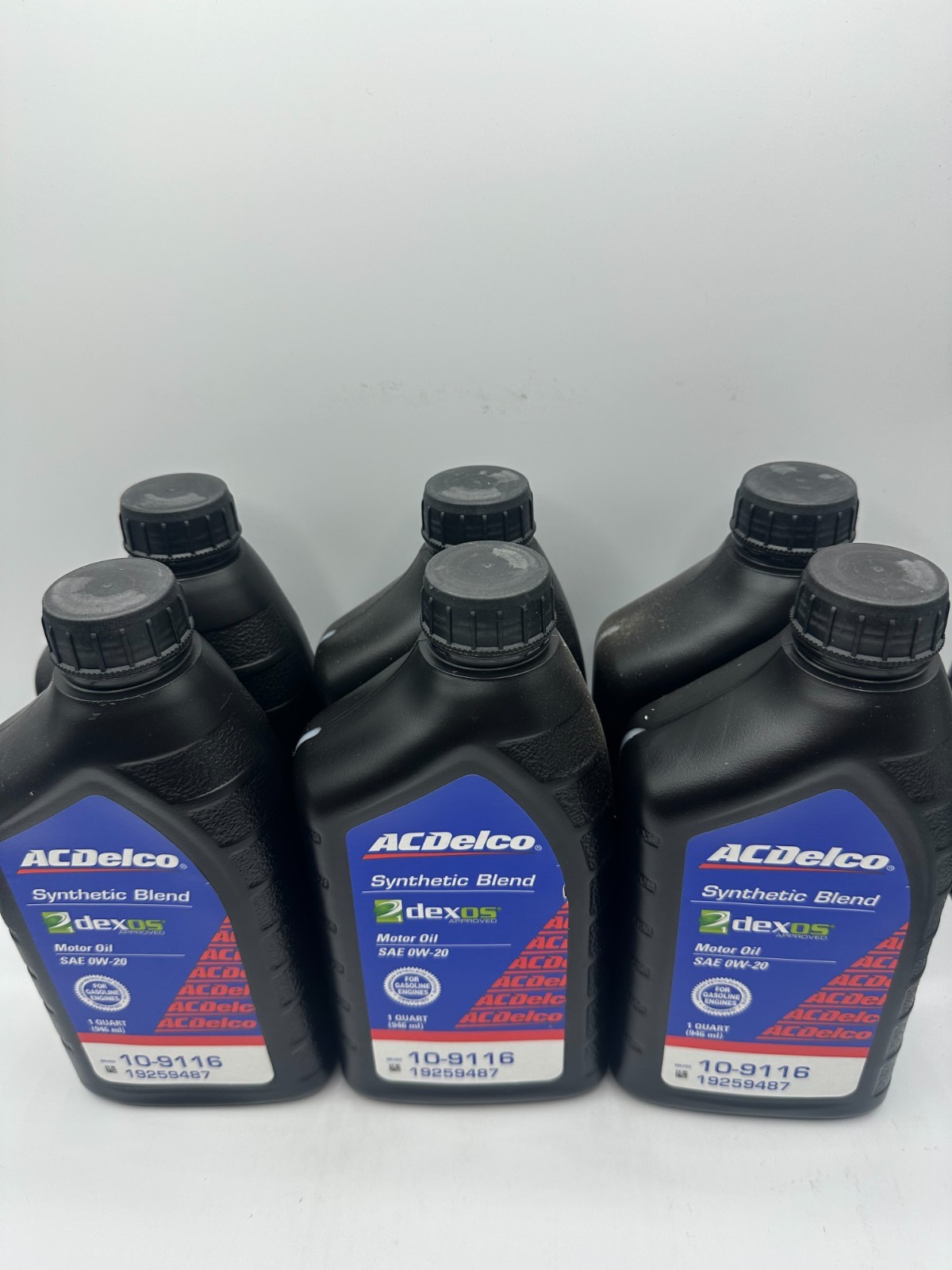 AC Delco Synthetic Blend Motor Oil SAE 0W-20 dexos approved 10-9116 Case Of 6