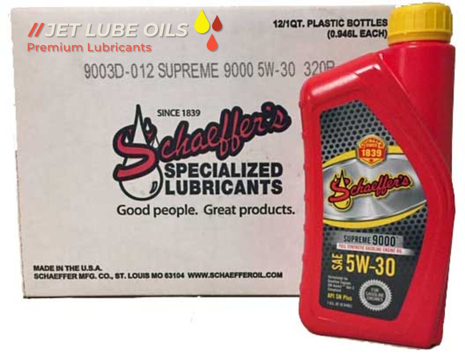 12 Schaeffer’s Full Synthetic Oil 5W-30 9003D 12 Quarts