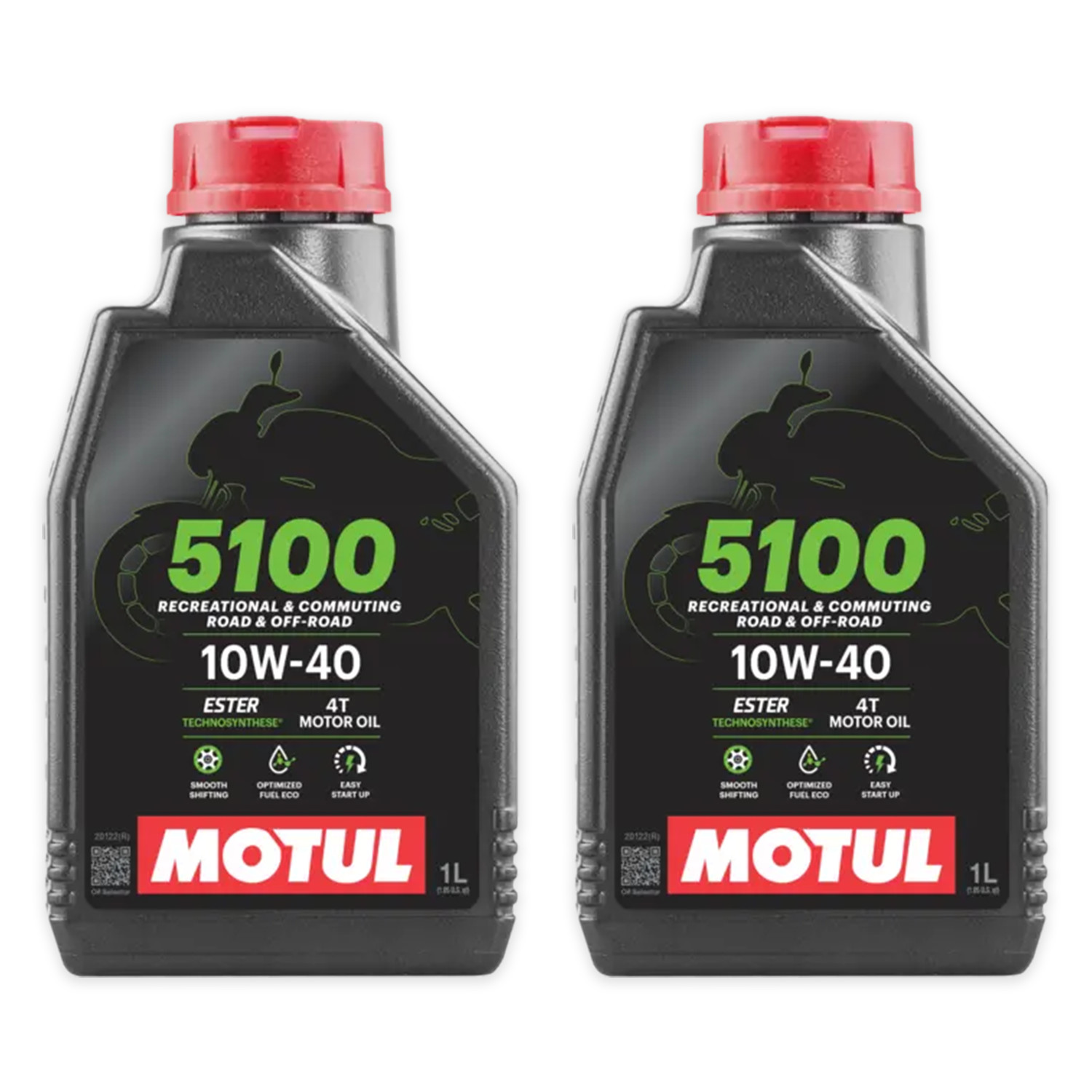 2 LITRES MOTORCYCLE ENGINE OIL MOTUL 5100 10W40 ESTER TECHNOSYNTHESIS MA2 API SP
