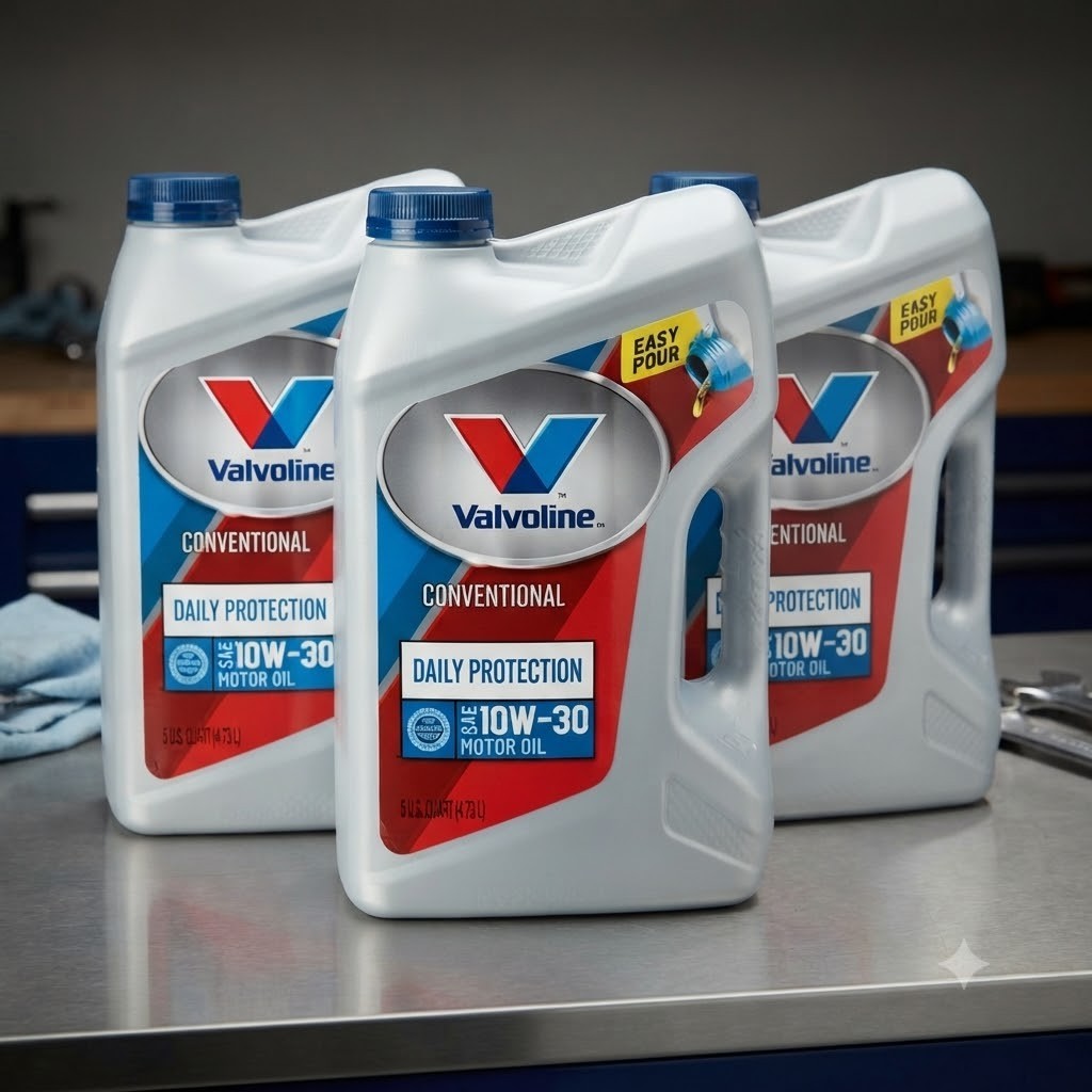 SALE- 3 PACK – VALVOLINE 881156 Daily Protection SAE 10W-30 Conventional; 5QT