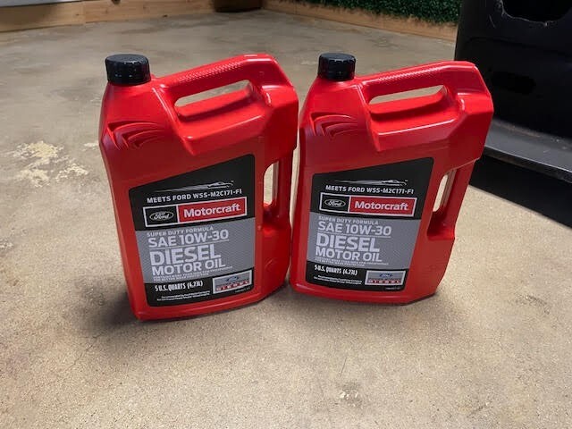 2 Pack Super Duty Diesel SAE 10W-30 Engine Motor Oil Motorcraft WSS-M2C171-F1