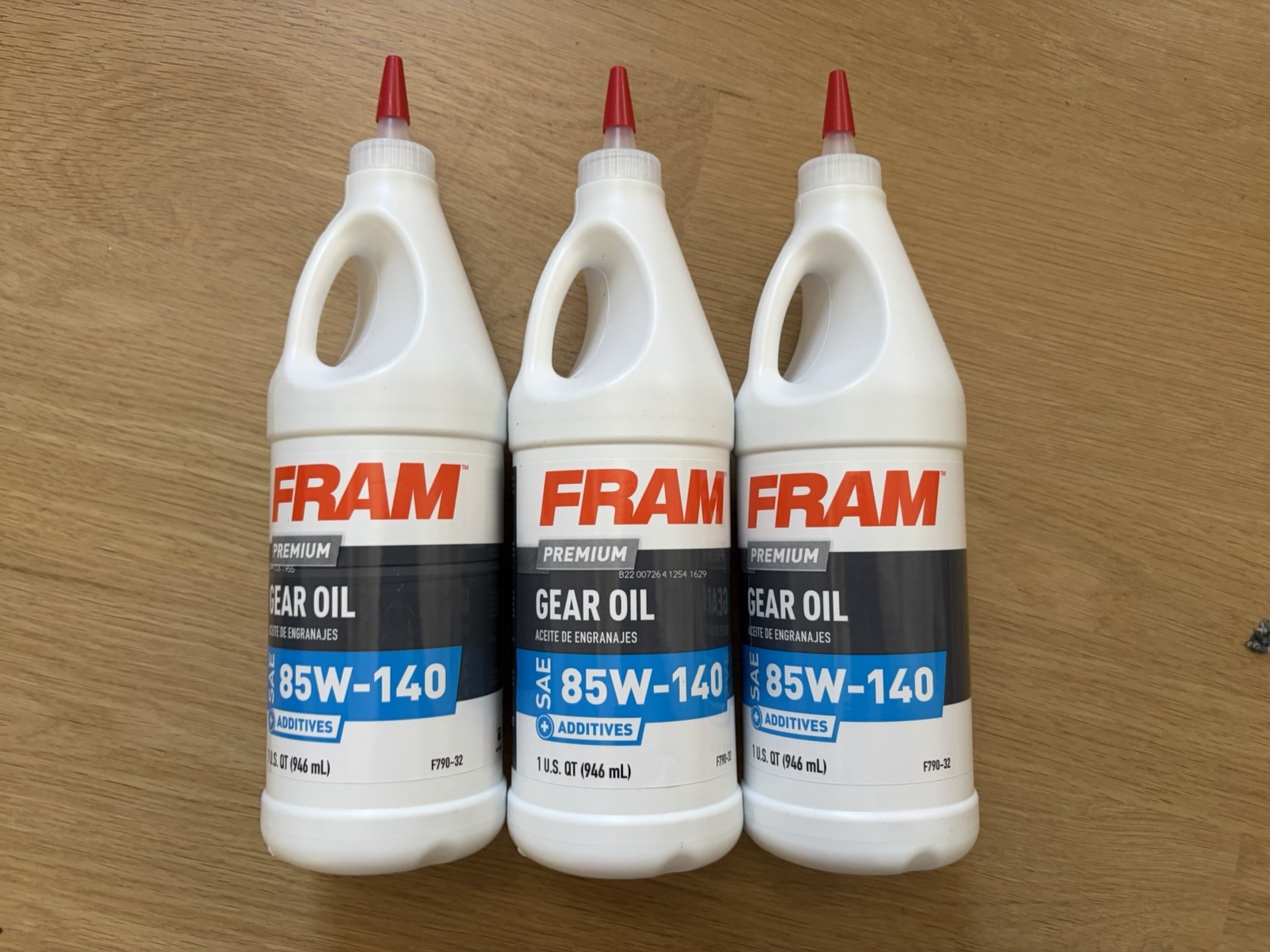 Fram Premium Gear Oil SAE 85W-140 (946mL) 1 Quart Brand New Sealed