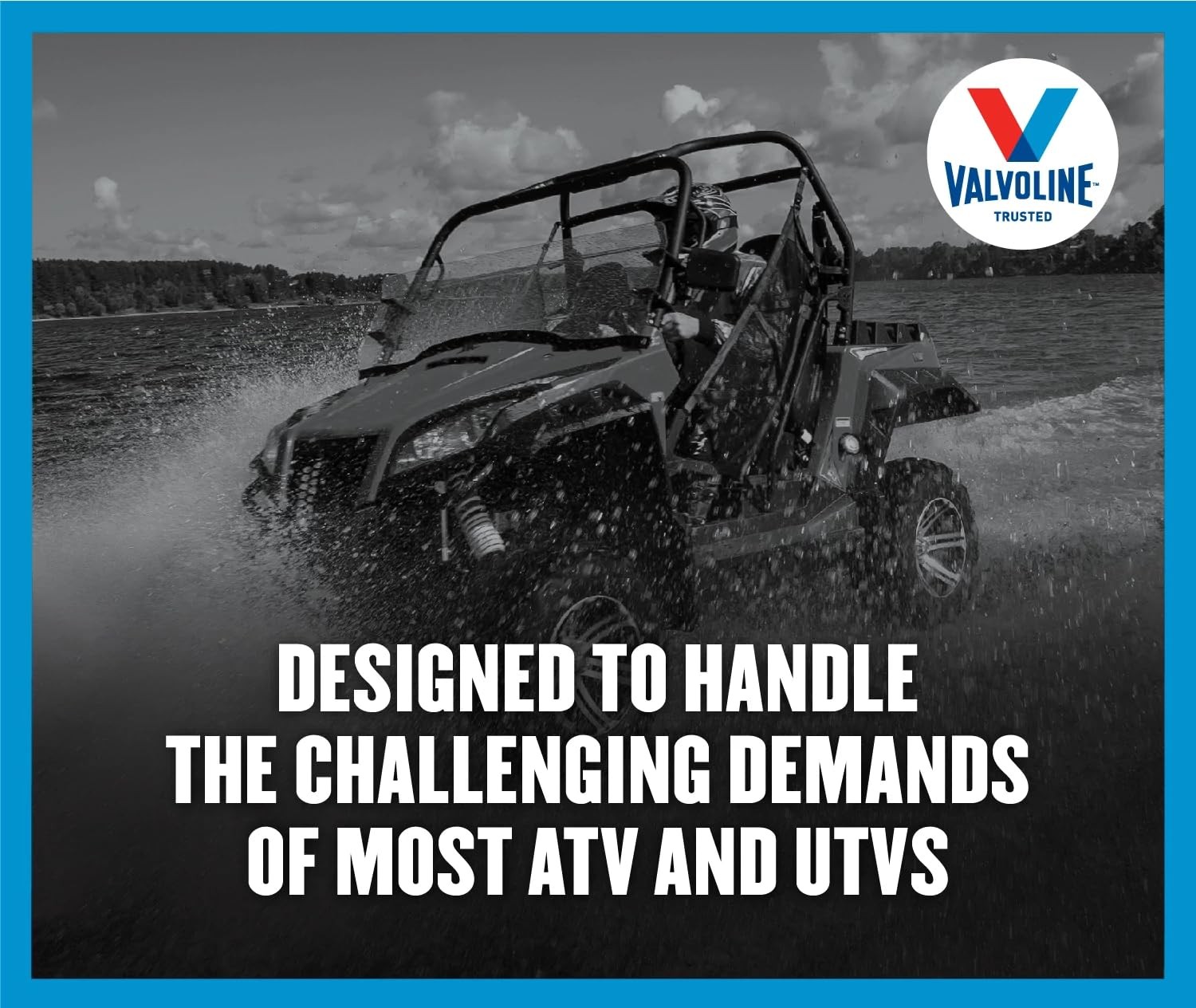 Valvoline 4-Stroke ATV/UTV SAE 10W-40 Motor Oil 1 QT, 1 Case of 6, Gold