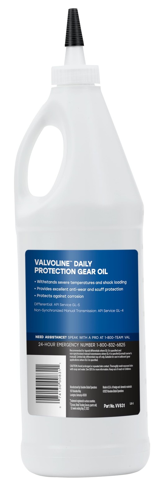 Daily Protection Gear Oil SAE 80W90 High Performance Lubricant Fluid 1 Quart