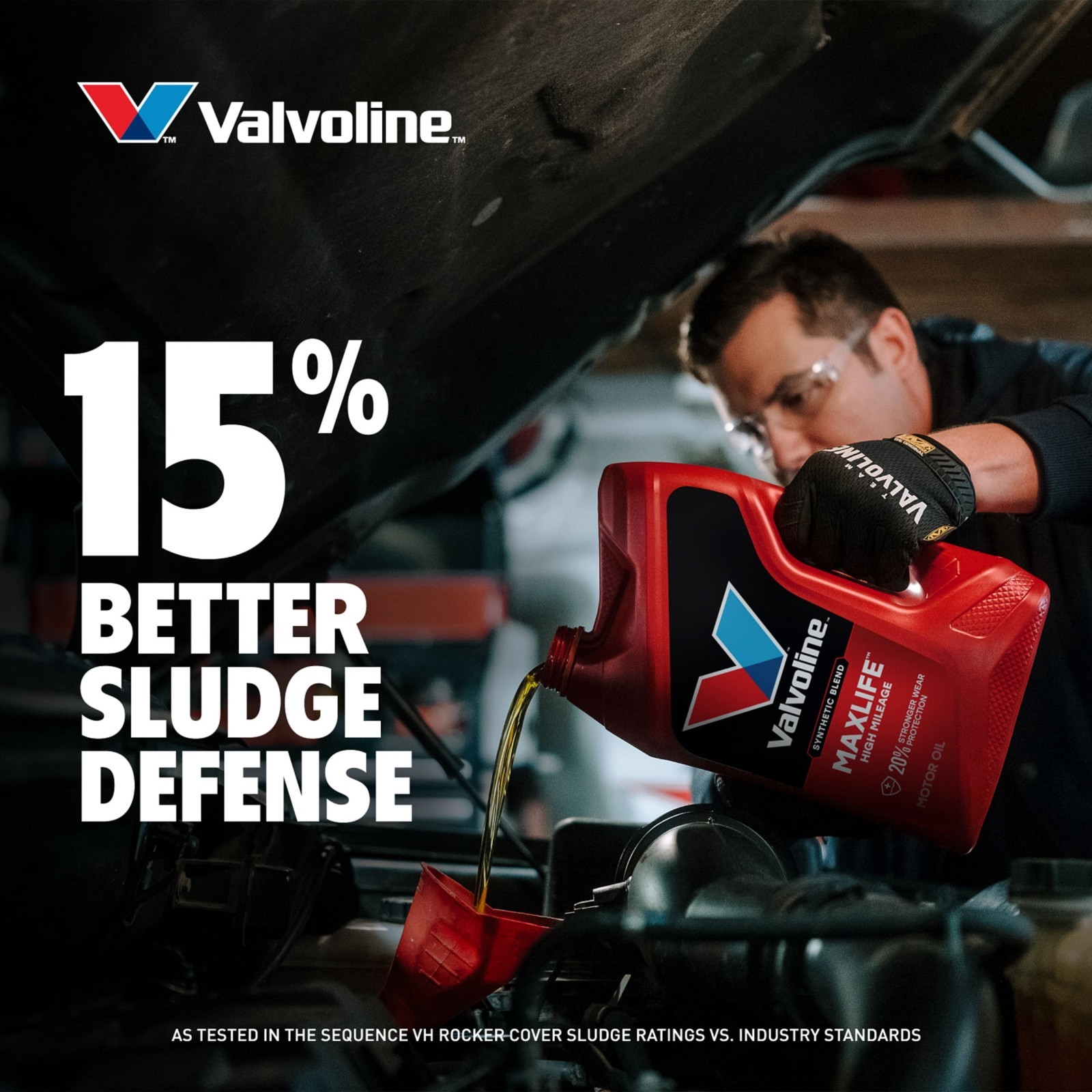 Valvoline High Mileage MaxLife 5W-30 Synthetic Blend Motor Oil, 1 Quart, 4 Pack