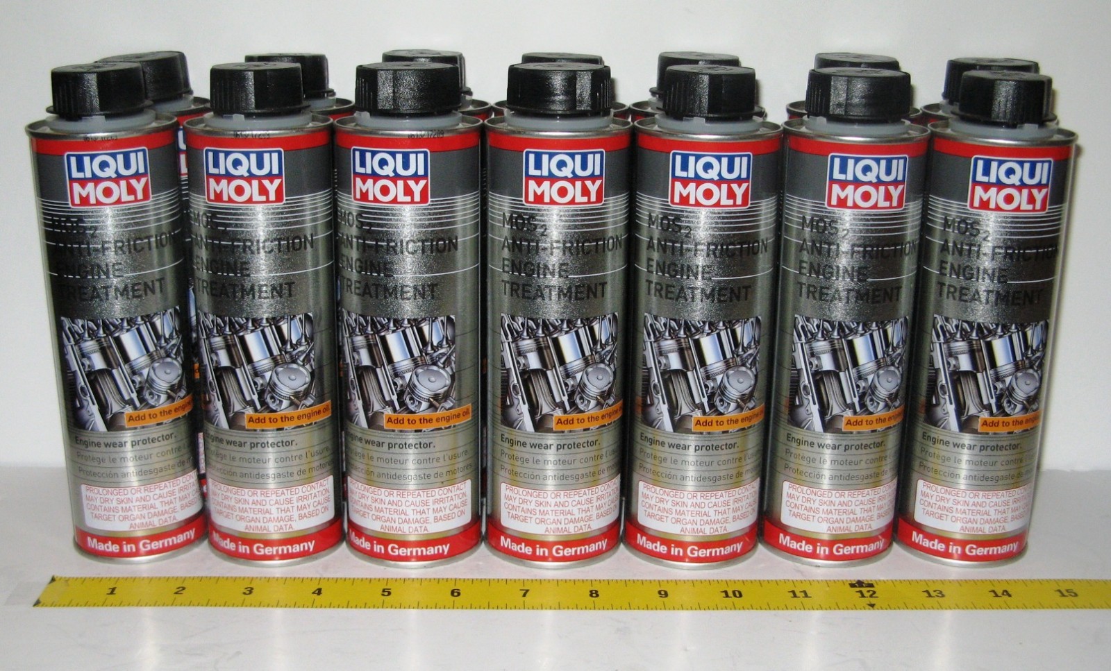 12 cans Liqui Moly MOS2 Anti-Friction Engine Treatment Original Made in Germany
