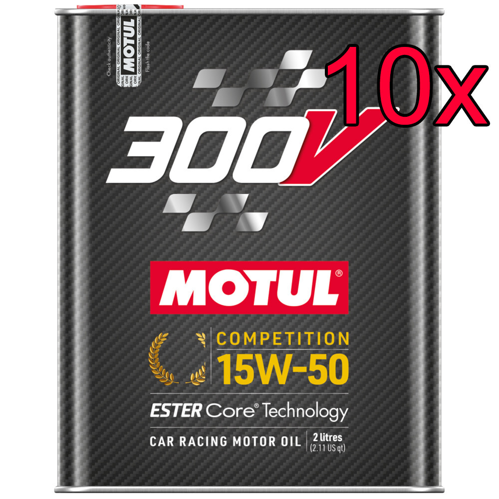 [Case of 10] Motul 300V Competition ESTER Core 15W-50 Engine Motor Oil 2L