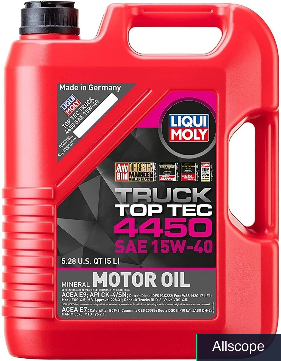 Truck Motor Oil SAE 15W-40 Mineral, 5 Liter, Diesel Particulate Filter