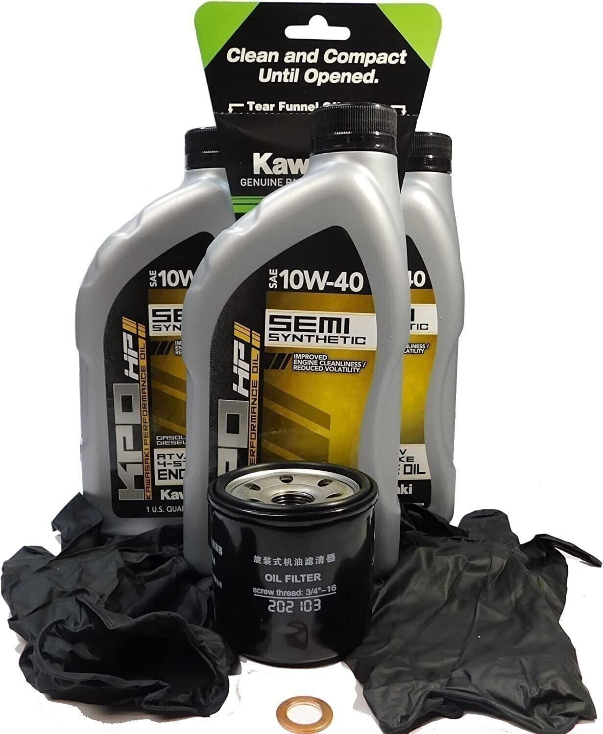 Kawasaki KPO Oil Change Kit Mule Pro FX FXR FXT 99974-0154