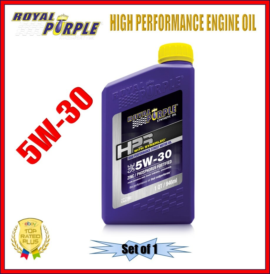 Royal Purple High Performance Street Engine Oil 5W-30 1-Qt Bottle Set of 1 31530