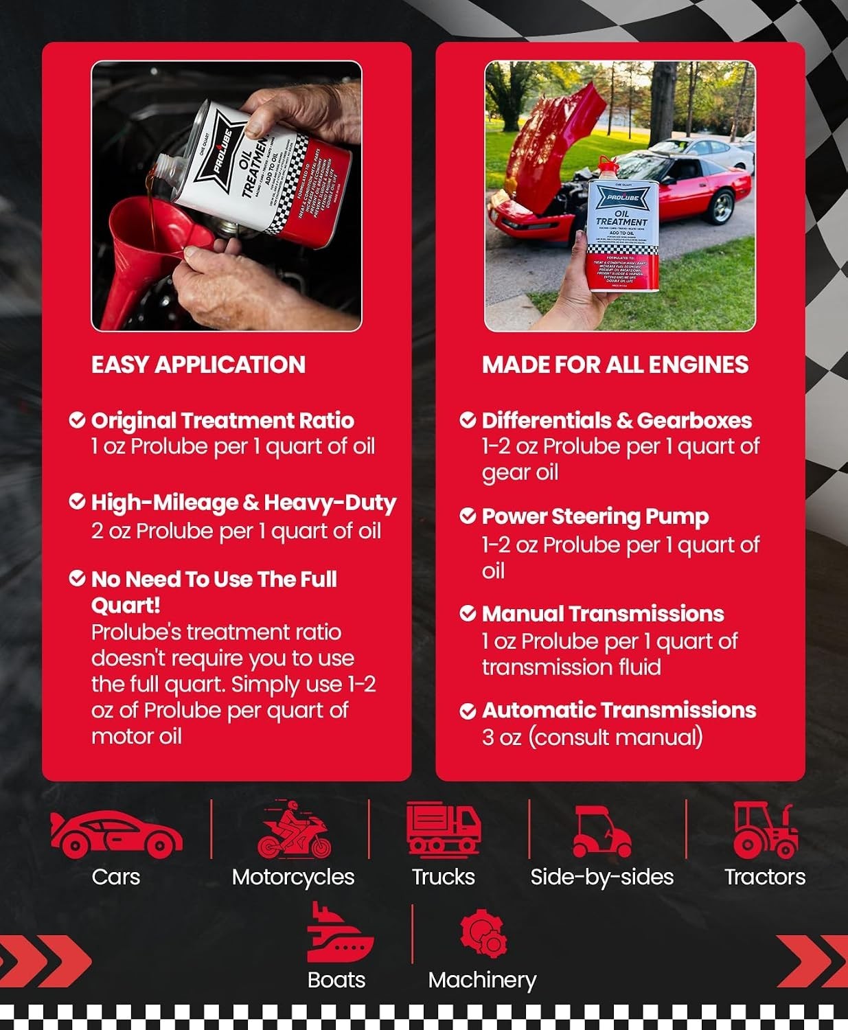 Oil Treatment – Engine Oil Additive for Gas & Diesel Engines – Reduces Wear, …